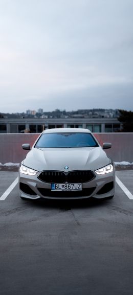 gray bmw, sports car Wallpaper 1440x3200