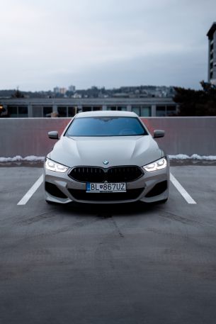 gray bmw, sports car Wallpaper 640x960