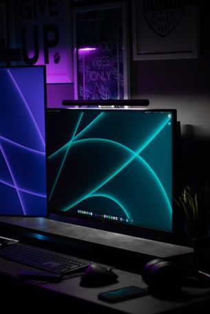 computer, monitor, dark Wallpaper 4000x6000