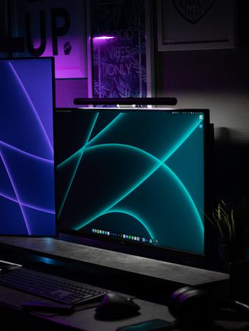 computer, monitor, dark Wallpaper 2048x2732