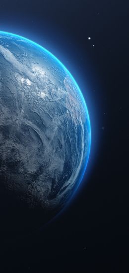 planet, blue, dark Wallpaper 1440x3040