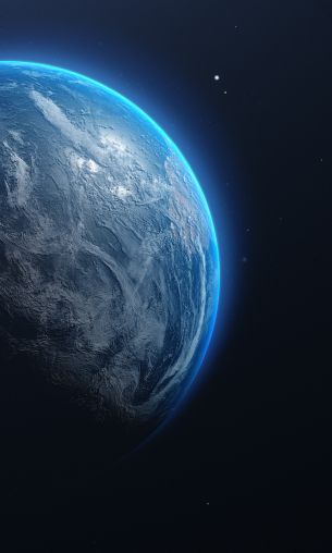 planet, blue, dark Wallpaper 1200x2000