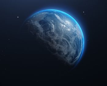 planet, blue, dark Wallpaper 1280x1024