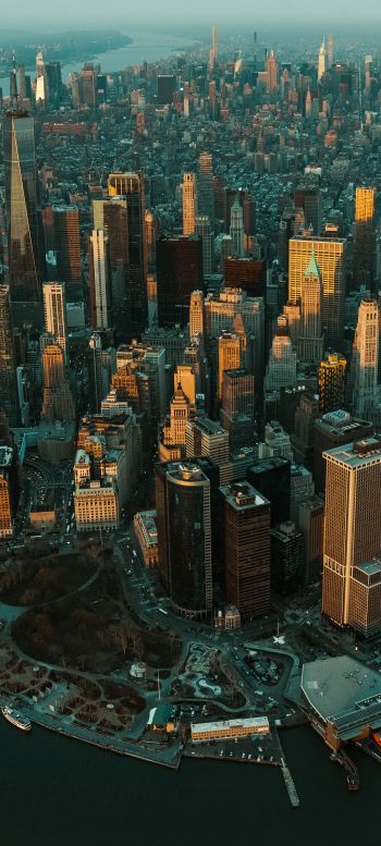 New York, USA, bird's eye view Wallpaper 720x1600