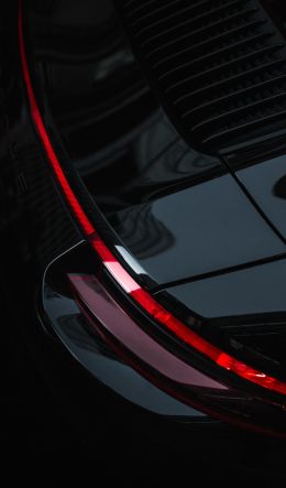 Porsche, black wallpaper Wallpaper 600x1024