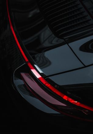 Porsche, black wallpaper Wallpaper 1640x2360