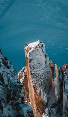 cliff, sea, rocks Wallpaper 600x1024