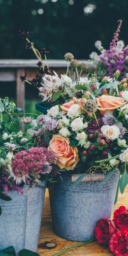 flower arrangement, bouquet of flowers Wallpaper 720x1440