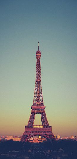 eiffel tower, Paris, France Wallpaper 1080x2220