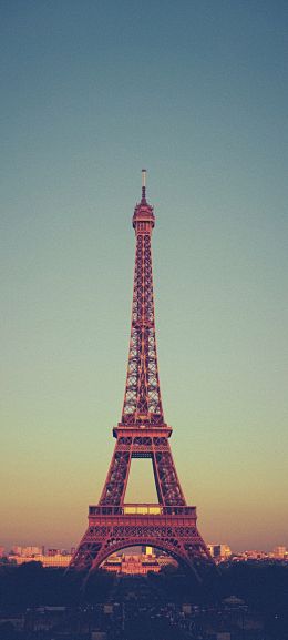 eiffel tower, Paris, France Wallpaper 1080x2400