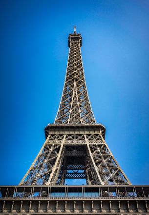 eiffel tower, Paris, France Wallpaper 1640x2360