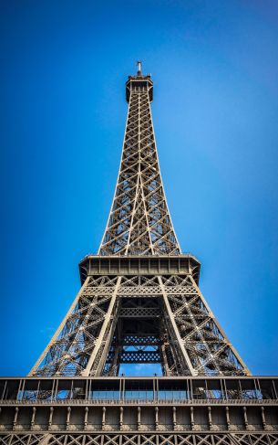 eiffel tower, Paris, France Wallpaper 1752x2800