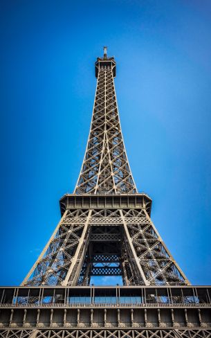 eiffel tower, Paris, France Wallpaper 1600x2560