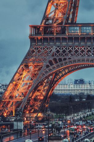 eiffel tower, Paris, France Wallpaper 640x960