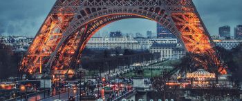 eiffel tower, Paris, France Wallpaper 2560x1080