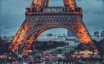 Обои 1920x1200 Эйфелева башня, Париж, Франция