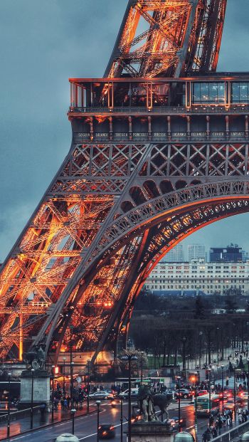 eiffel tower, Paris, France Wallpaper 640x1136