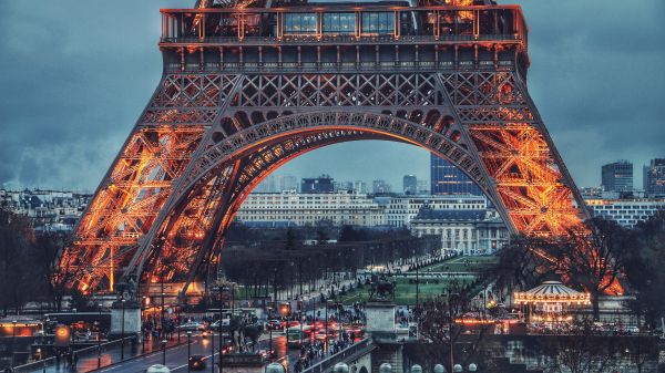 eiffel tower, Paris, France Wallpaper 1600x900