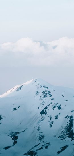 mountains, sky, snow Wallpaper 1080x2280