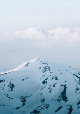 mountains, sky, snow Wallpaper 1668x2388