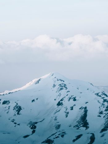 mountains, sky, snow Wallpaper 1668x2224