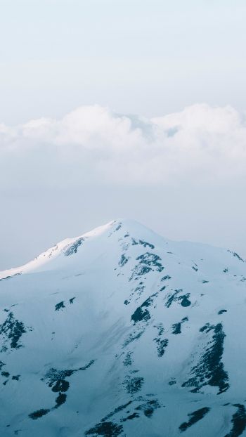mountains, sky, snow Wallpaper 1080x1920