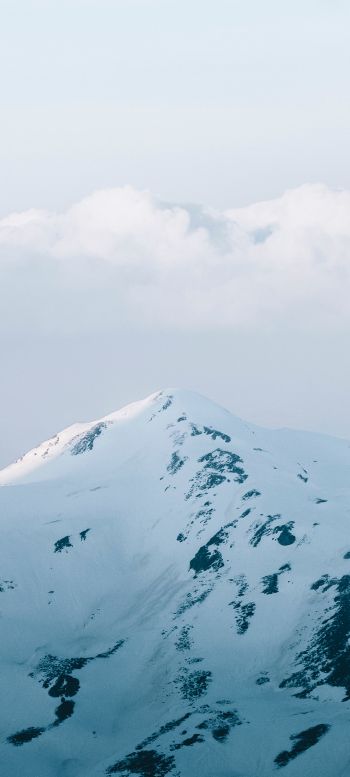 mountains, sky, snow Wallpaper 1080x2400