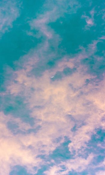 clouds, sky, month Wallpaper 1200x2000