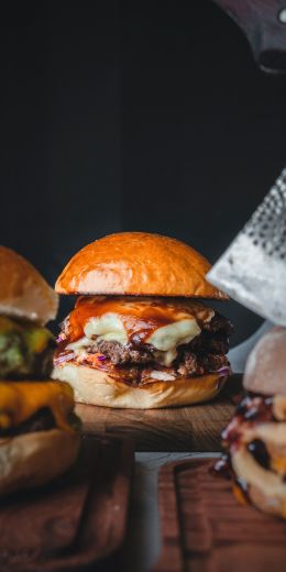 burger, bread Wallpaper 720x1440