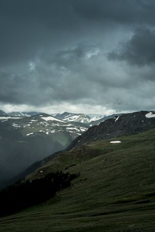 Grand Lake, USA, slope Wallpaper 640x960