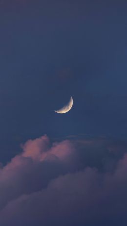 month, clouds, sky Wallpaper 640x1136