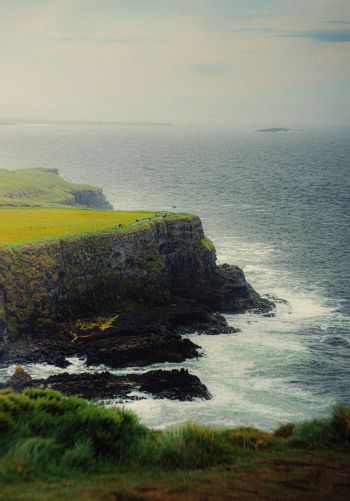 Ireland, cliff, sea Wallpaper 1668x2388