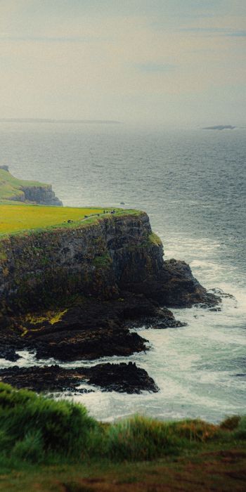 Ireland, cliff, sea Wallpaper 720x1440