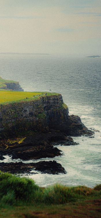 Ireland, cliff, sea Wallpaper 1125x2436