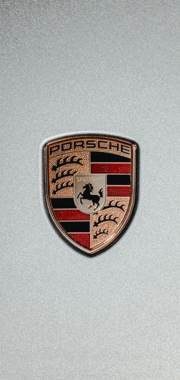 Обои 1080x2280 логотип Porsche, эмблема