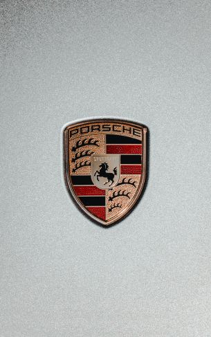 Обои 1752x2800 логотип Porsche, эмблема
