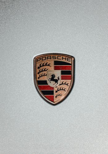 Porsche logo, emblem Wallpaper 1668x2388