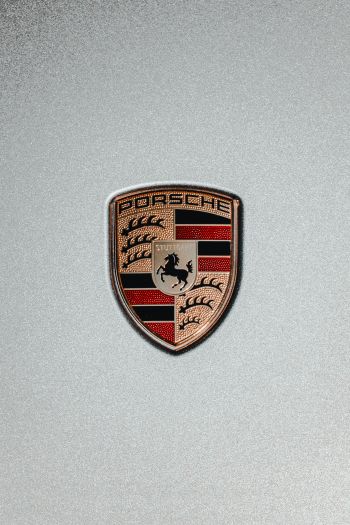 Porsche logo, emblem Wallpaper 640x960