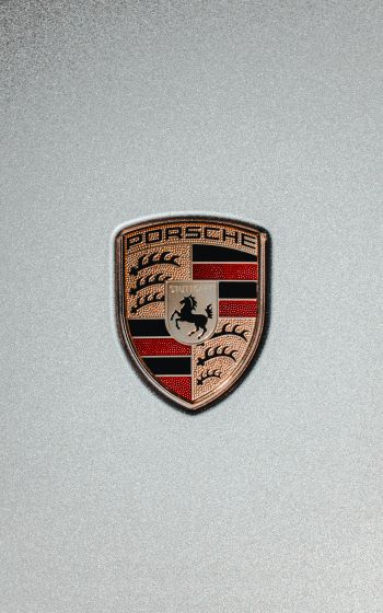 Обои 1600x2560 логотип Porsche, эмблема