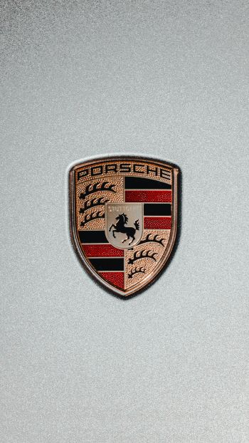 Porsche logo, emblem Wallpaper 1440x2560