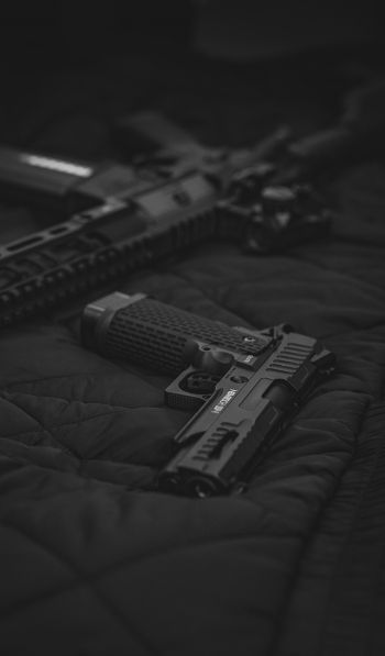 gun, black, weapon Wallpaper 600x1024