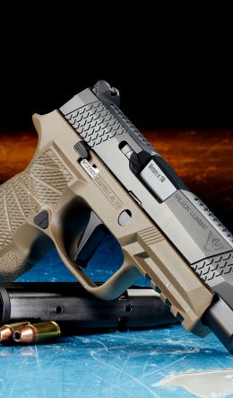 Wilson Combat SIG P320, gun, weapon Wallpaper 600x1024