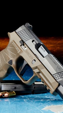 Обои 640x1136 Wilson Combat SIG P320, пистолет, оружее