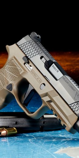 Обои 720x1440 Wilson Combat SIG P320, пистолет, оружее