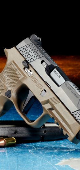 Обои 720x1520 Wilson Combat SIG P320, пистолет, оружее