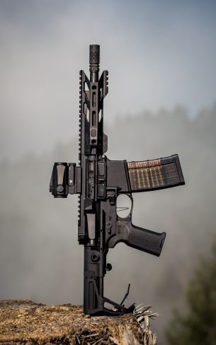 Обои 1600x2560 AR-15 STNGR, оружее, автомат