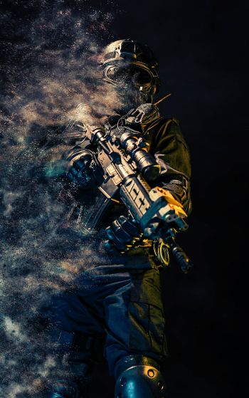 special forces, military, on black background Wallpaper 1752x2800