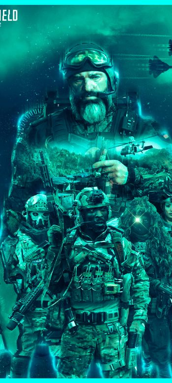 Battlefield 2042, azure Wallpaper 720x1600