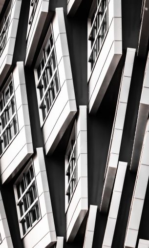 building, black and white Wallpaper 1200x2000