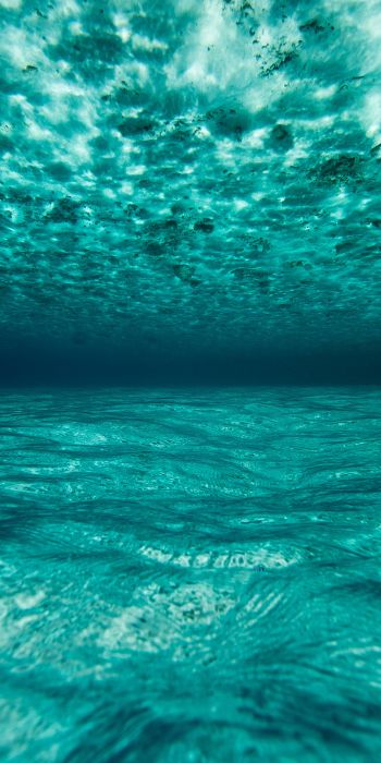 Обои 720x1440 под водой, голубой, море